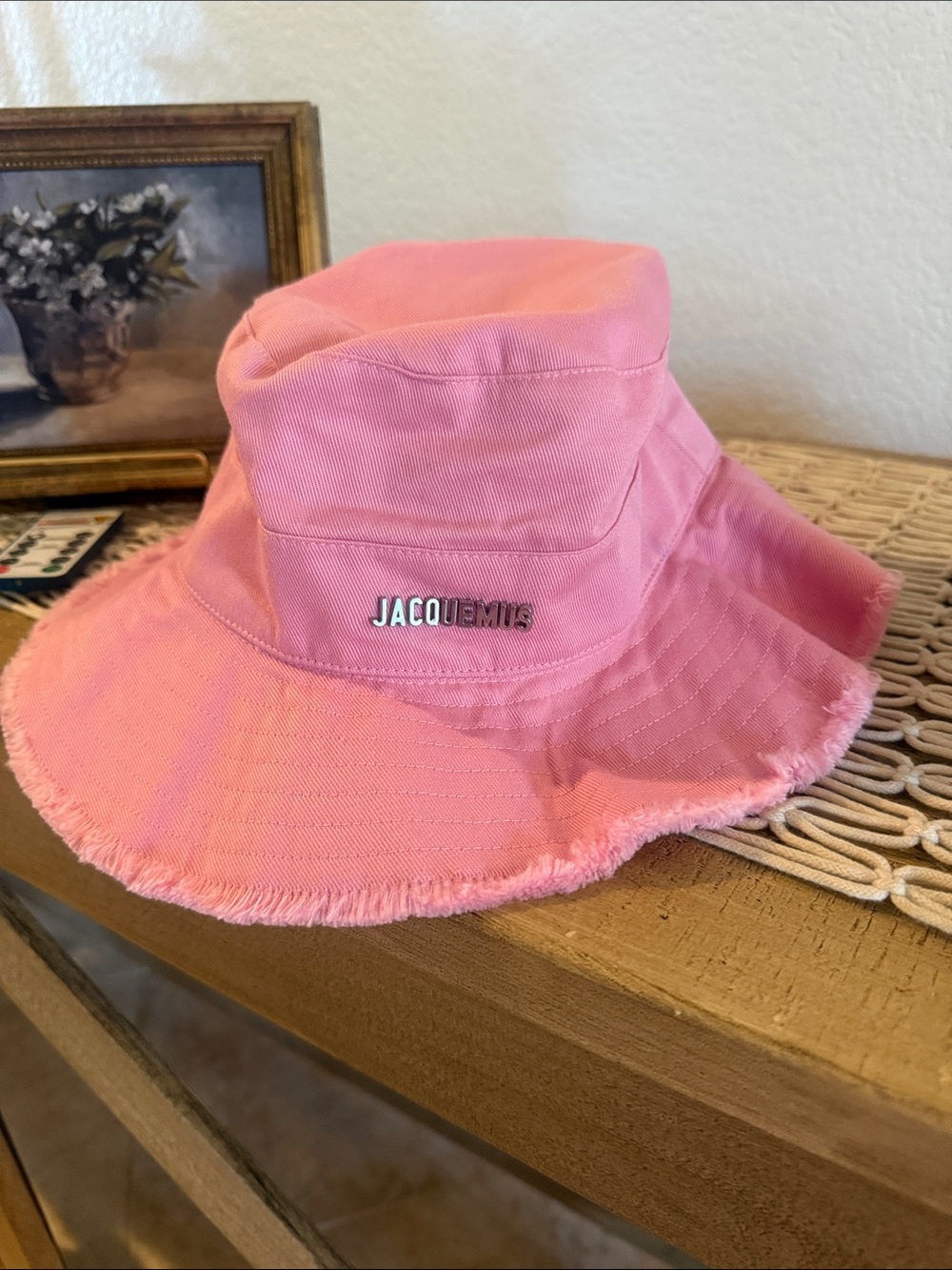 Jacquemus Women's Pink The Artichaut Bucket Hat - Picture 2 of 6